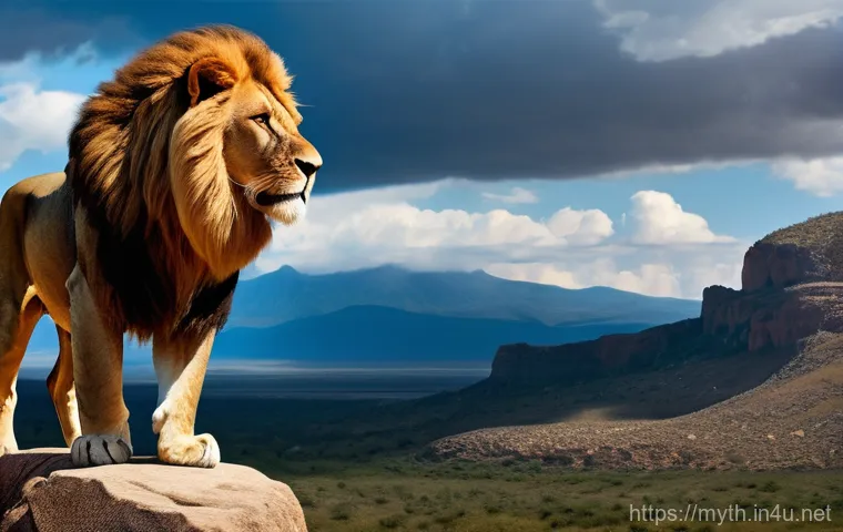 헤라클레스의 12과업 - **Prompt for Nemean Lion:**
A powerful and muscular Hercules, in his prime, stands heroically in...